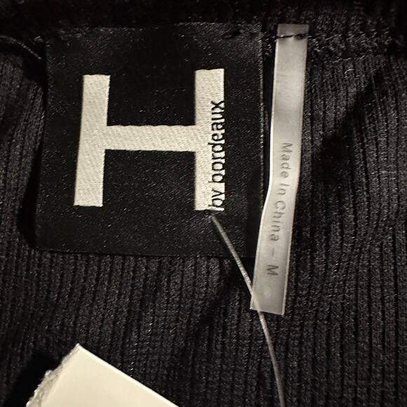 H By Bordeaux Knit Slouchy Top Oversized Minimalist Stretch Shirt NWT Medium - Picture 7 of 14